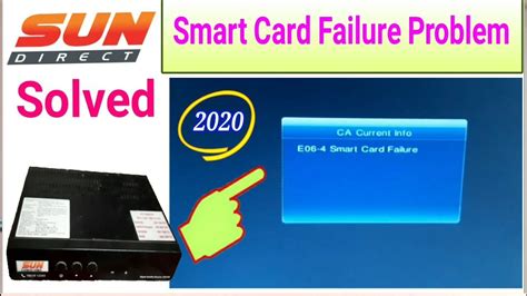 reason for sun direct smart card failure|how to replace my sundirect smartcard .